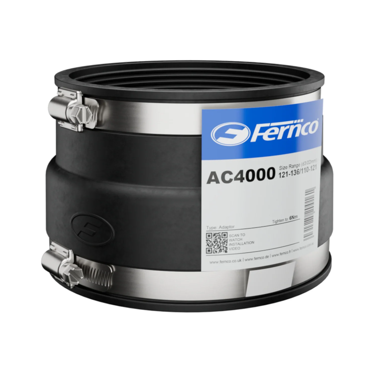 110mm Rubber Adaptor Couplings