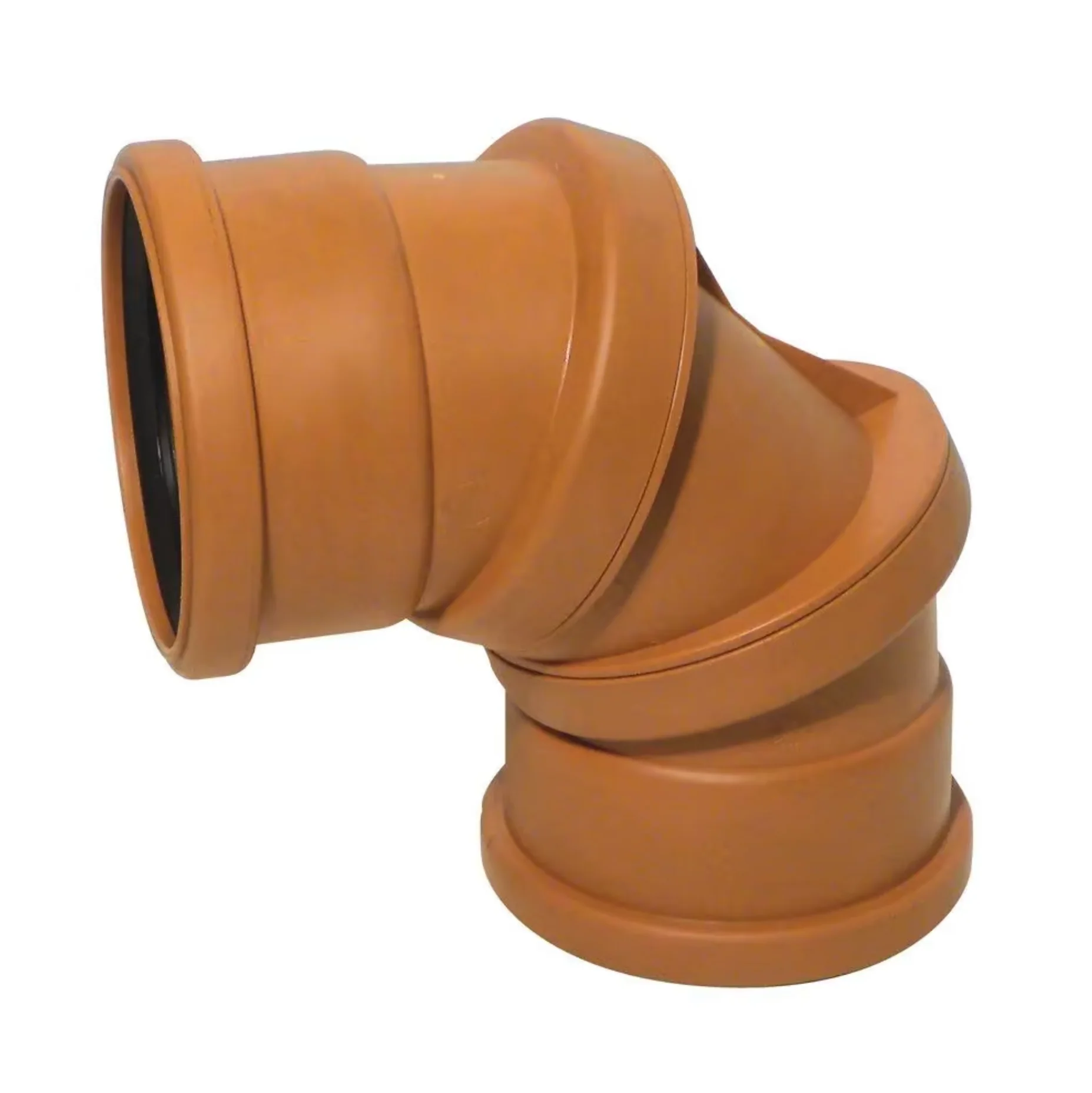 110mm uPVc Underground Drainage 0-90° DS Adjustable Bend