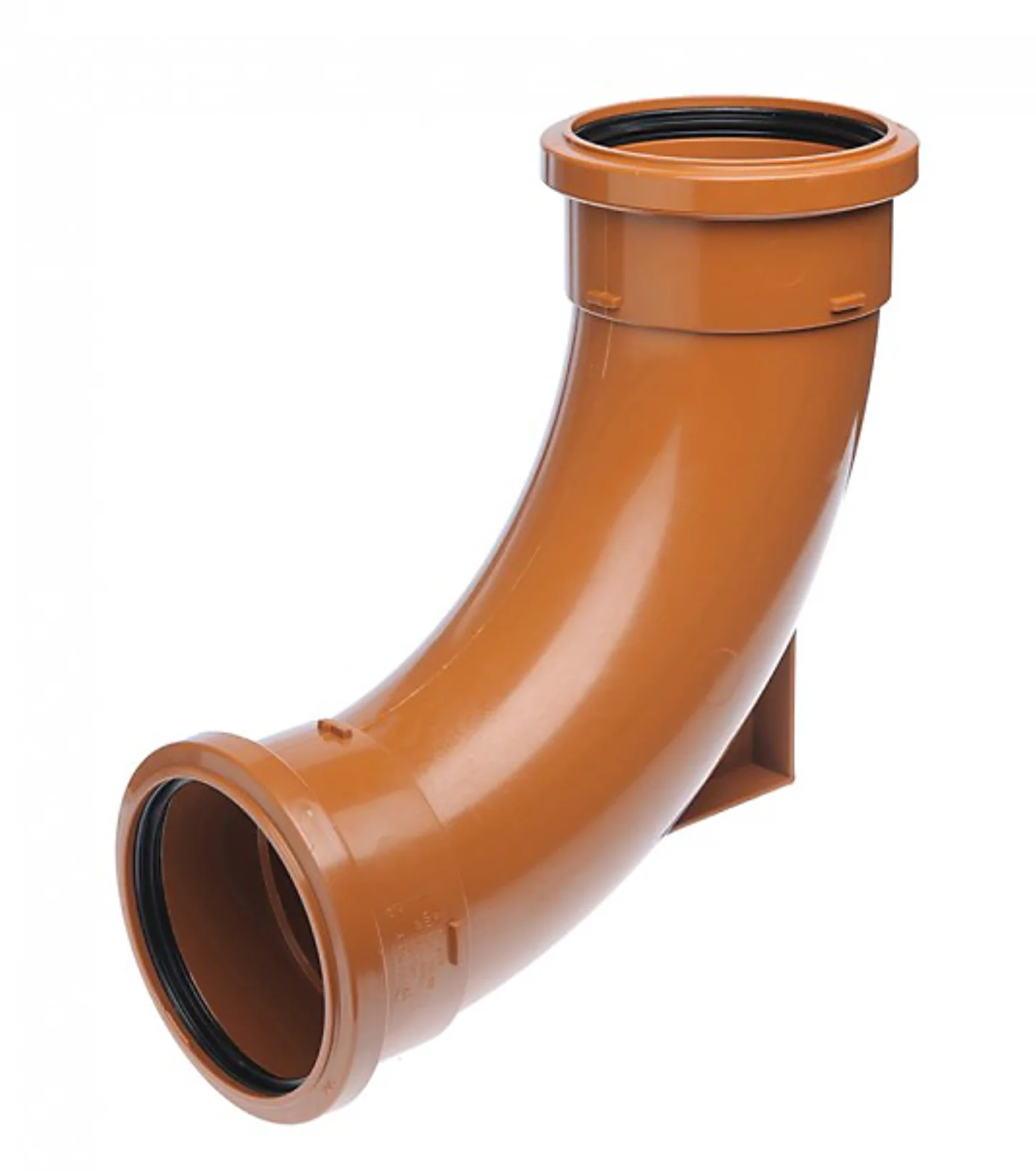 110mm uPVc Underground Drainage 90° Double Socket Rest Bend