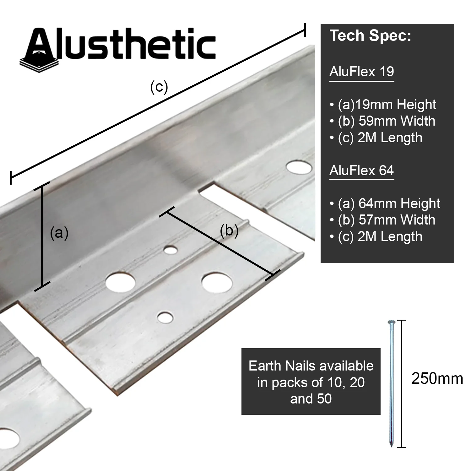 Aluminium Flexible Edge 2000mm - Image 7
