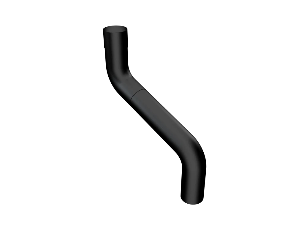 Colonnade Aluminium Round Swaged 2-Part Swan Neck 63mm
