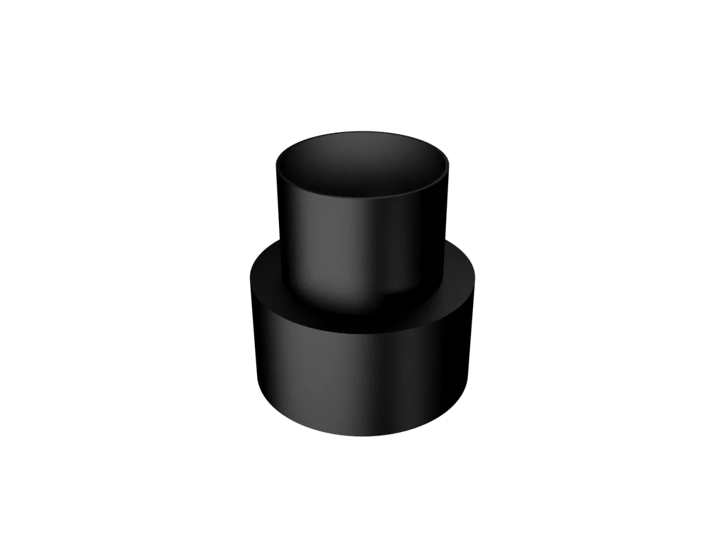Colonnade Aluminium Round Swaged Downpipe Drain Adaptor