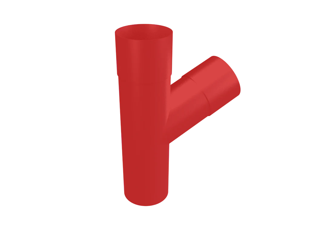 Colonnade Aluminium Round Swaged Downpipe Y-Branch 63mm - Image 25