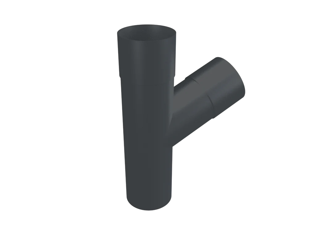 Colonnade Aluminium Round Swaged Downpipe Y-Branch 63mm - Image 31