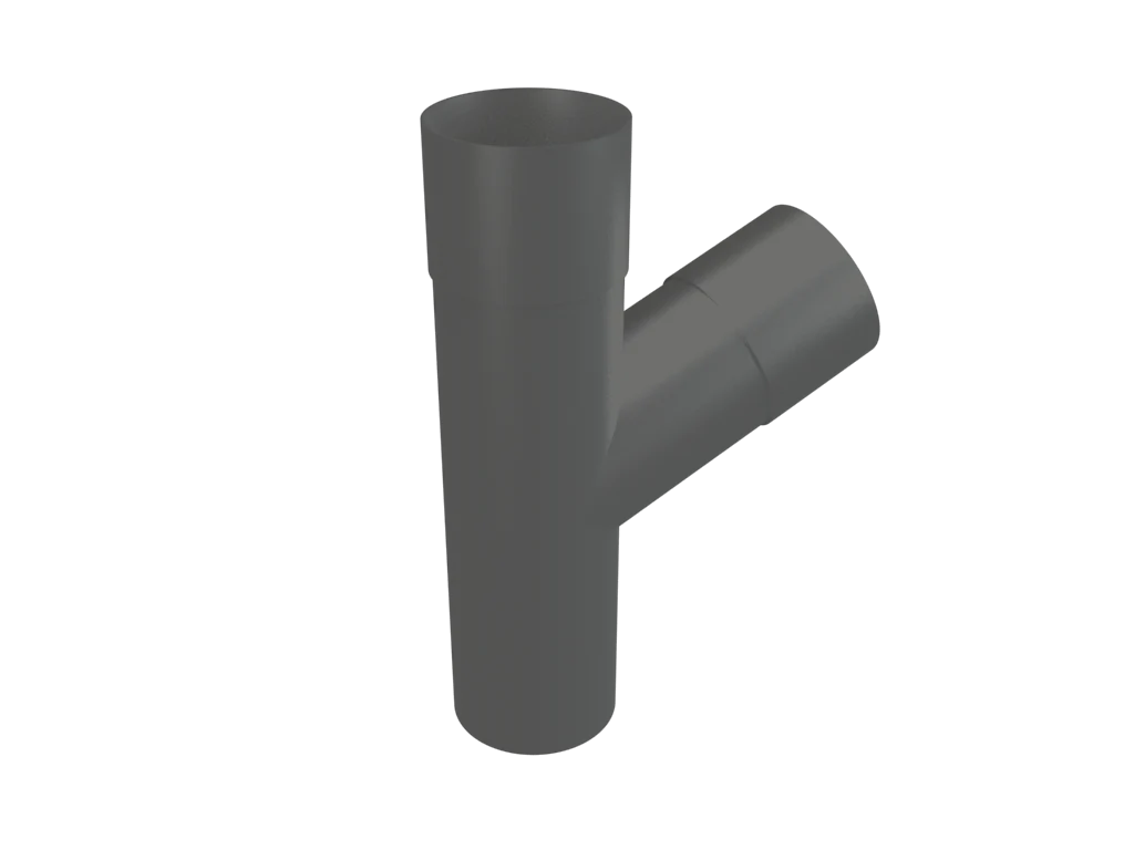 Colonnade Aluminium Round Swaged Downpipe Y-Branch 63mm - Image 32