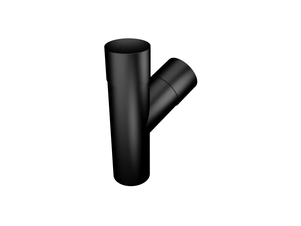 Colonnade Aluminium Round Swaged Downpipe Y-Branch 63mm - Image 3