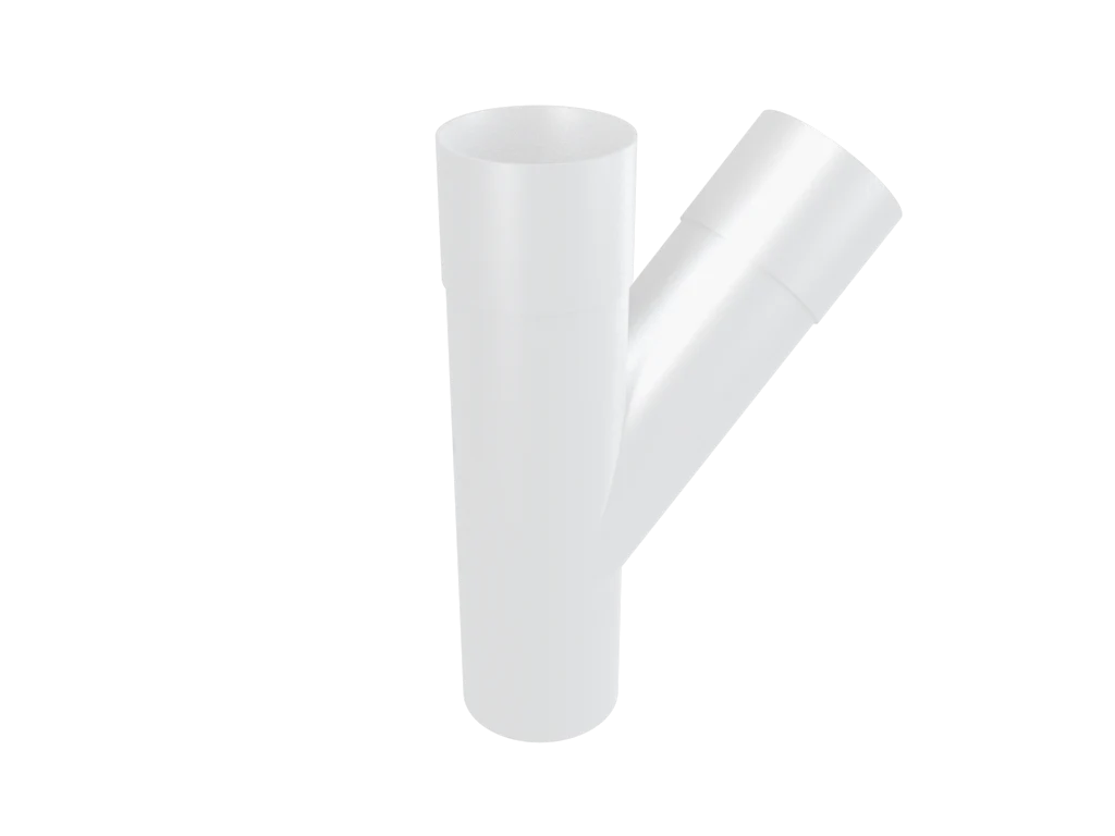 Colonnade Aluminium Round Swaged Downpipe Y-Branch 63mm - Image 56