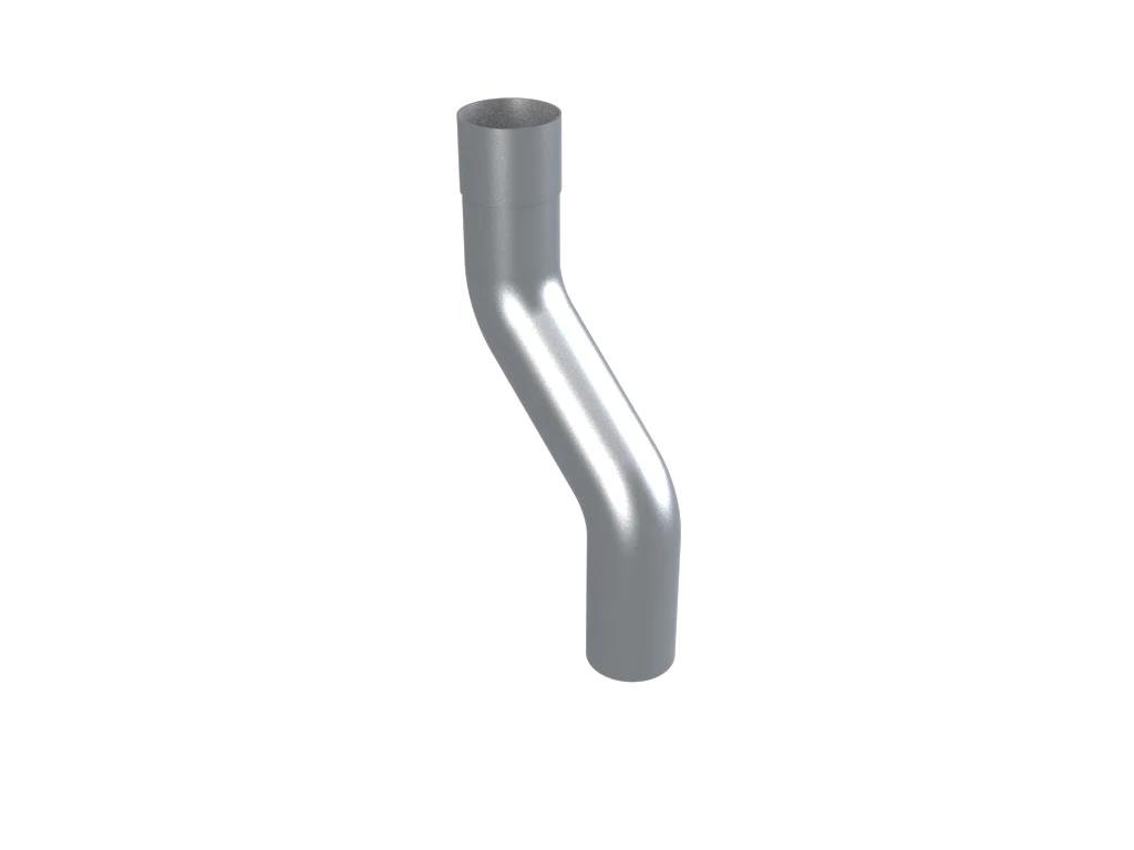 Colonnade Aluminium Round Swaged 1-Part Swan Neck Downpipe - Image 2