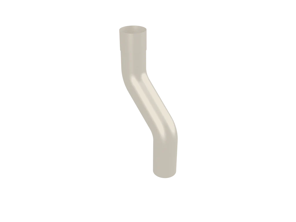 Colonnade Aluminium Round Swaged 1-Part Swan Neck Downpipe - Image 3