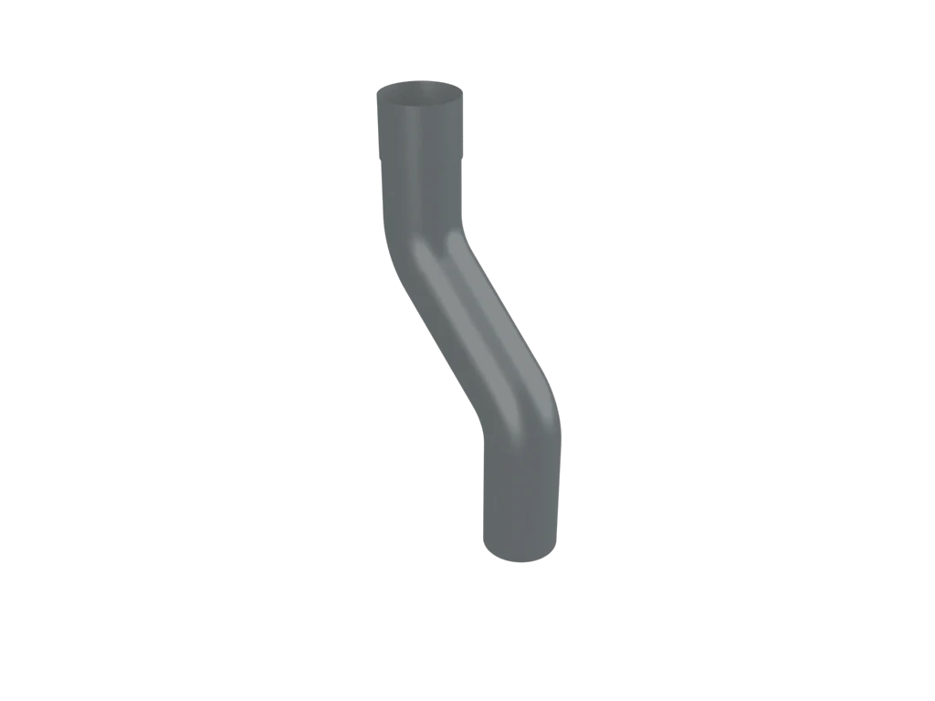 Colonnade Aluminium Round Swaged 1-Part Swan Neck Downpipe - Image 7