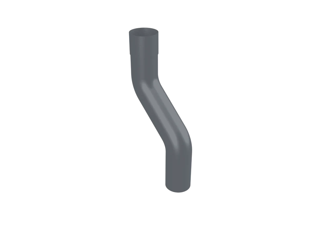 Colonnade Aluminium Round Swaged 1-Part Swan Neck Downpipe - Image 8