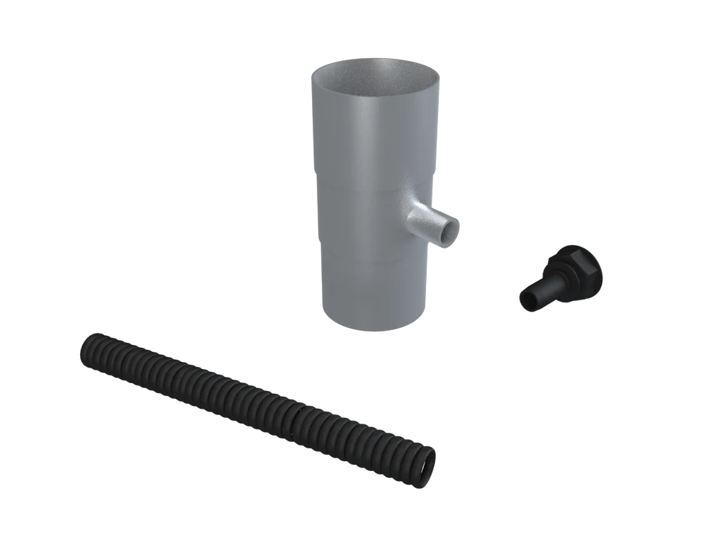 Colonnade Aluminium Round Swaged Water Butt Deflector Kit - Image 2