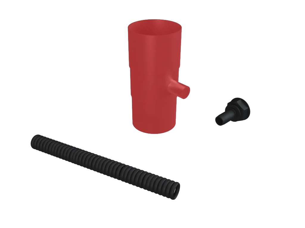 Colonnade Aluminium Round Swaged Water Butt Deflector Kit - Image 4