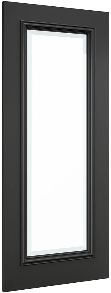 Deanta Blenheim Black Prefinished Bevelled Glaze FSC® Internal Door - Image 2