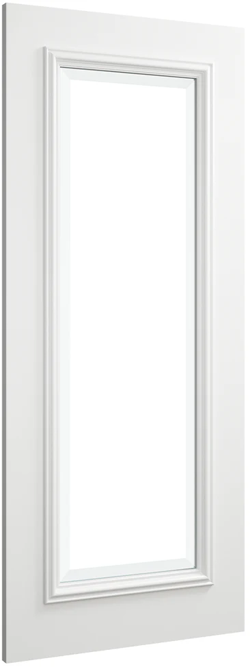 Deanta Blenheim White Primed Bevelled Glaze FSC® Internal Door - Image 2