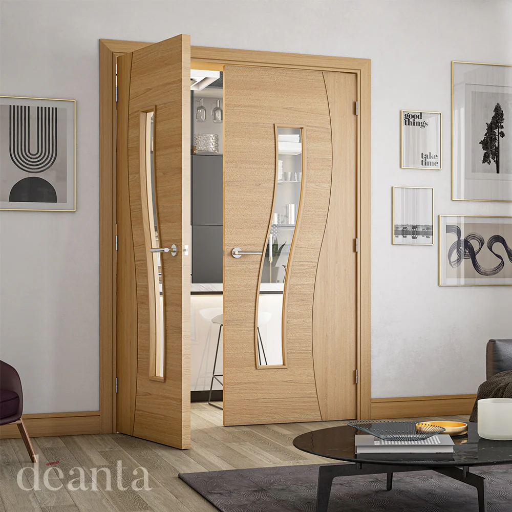 Deanta Cadiz Prefinished Oak Glazed FSC® Internal Door - Image 3