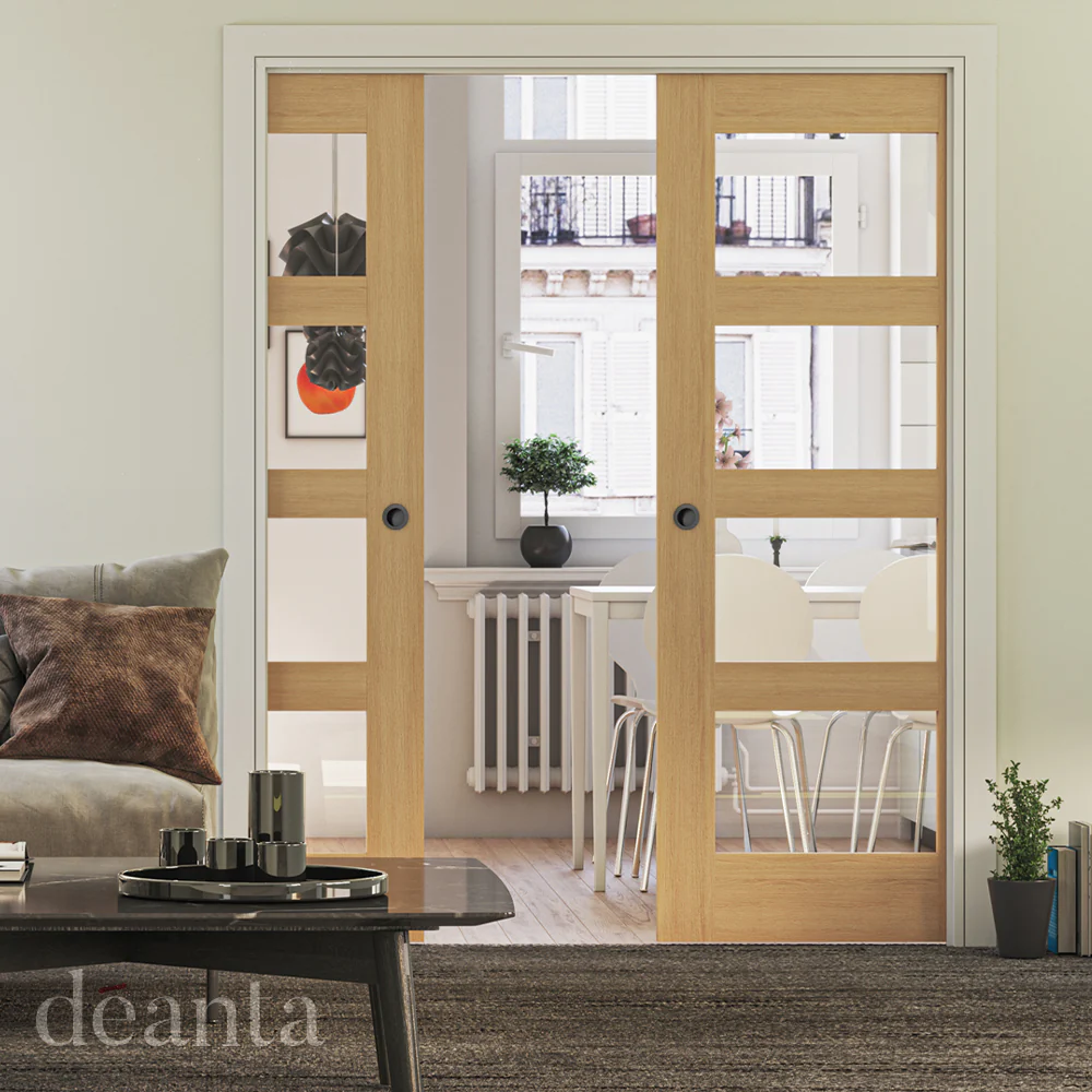 Deanta Coventry Prefinished Oak Glazed FSC® Internal Door - Image 3