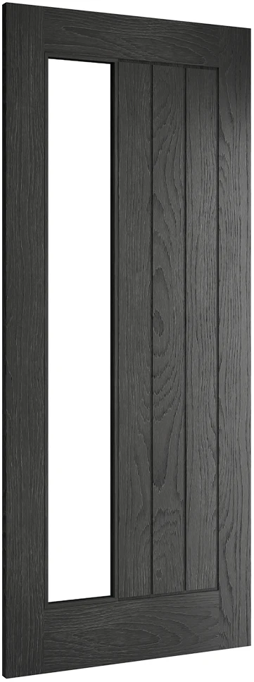 Deanta Ely Brushed Black Oak FD30 FSC® Internal Fire Door - Image 2