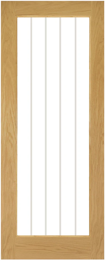 Deanta Ely Prefinished Oak Glazed 1L Full FSC® Internal Door