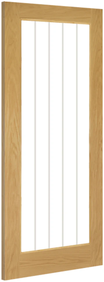Deanta Ely Prefinished Oak Glazed 1L Full FSC® Internal Door - Image 2