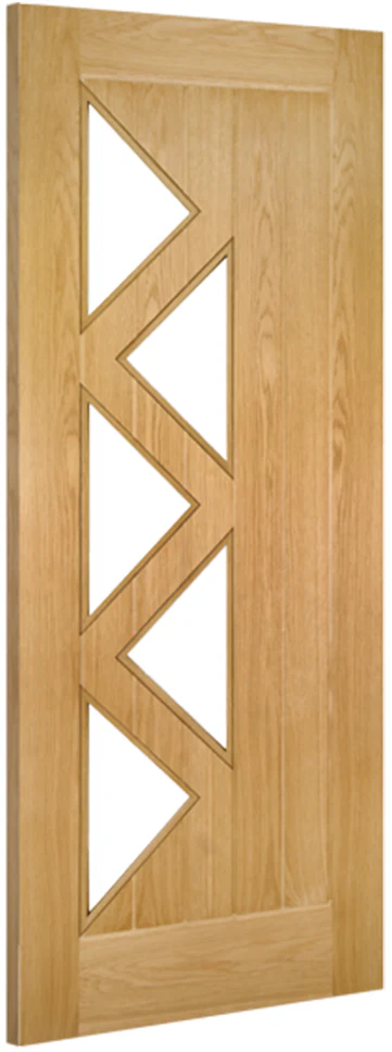 Deanta Ely Prefinished Oak Glazed (5L) FSC® Internal Door - Image 2