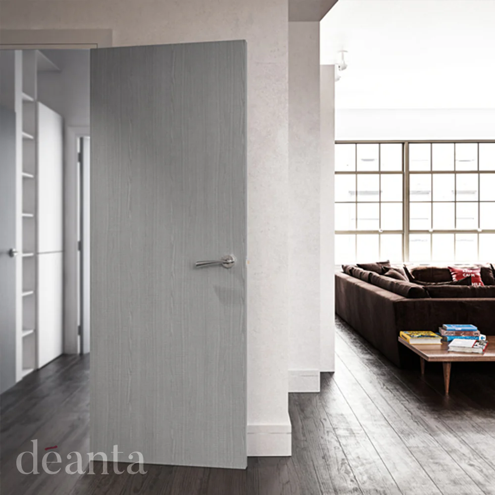 Deanta Flush Light Grey Ash 6mm Lipping FSC® Internal Door - Image 3