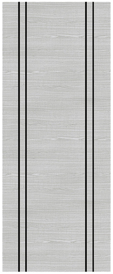 Deanta Flush Light Grey Ash Vertical Inlay FD30 6mm Lipping FSC® Internal Fire Door
