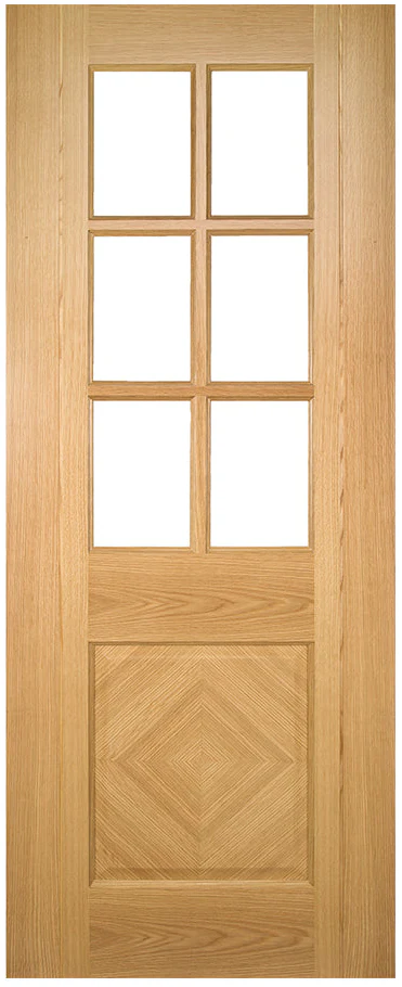 Deanta Kensington Prefinished Oak Bevelled Glaze FSC® Internal Door