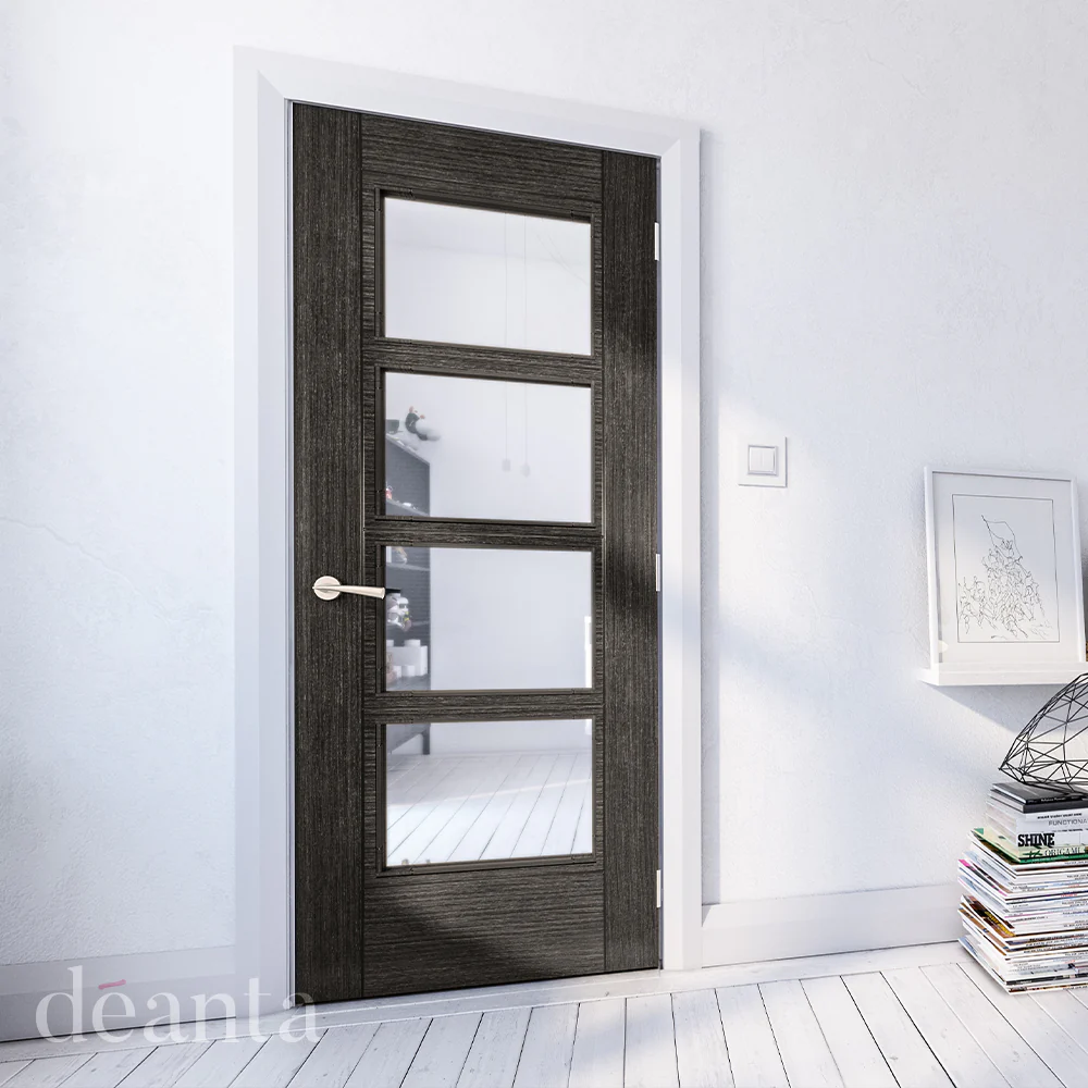Deanta Montreal Dark Grey Ash Glazed FSC® Internal Door - Image 3