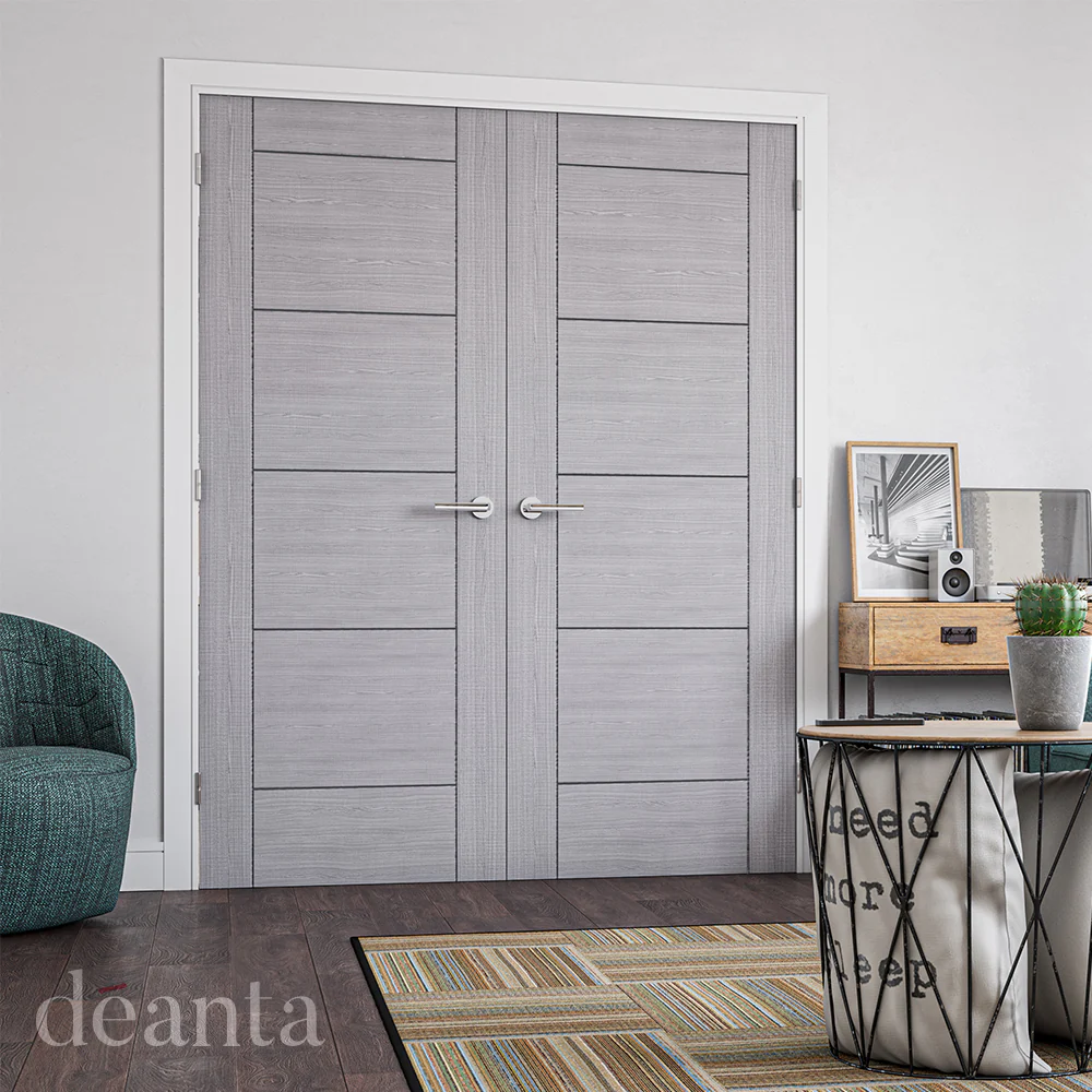 Deanta Montreal Light Grey Ash FD30 FSC® Internal Fire Door - Image 3