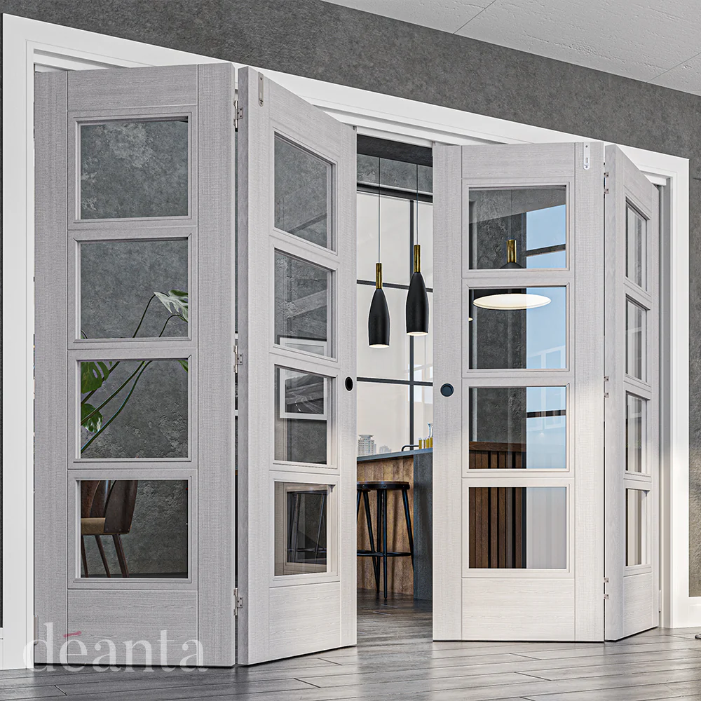 Deanta Montreal Light Grey Ash Glazed FD30 FSC® Internal Fire Door - Image 3