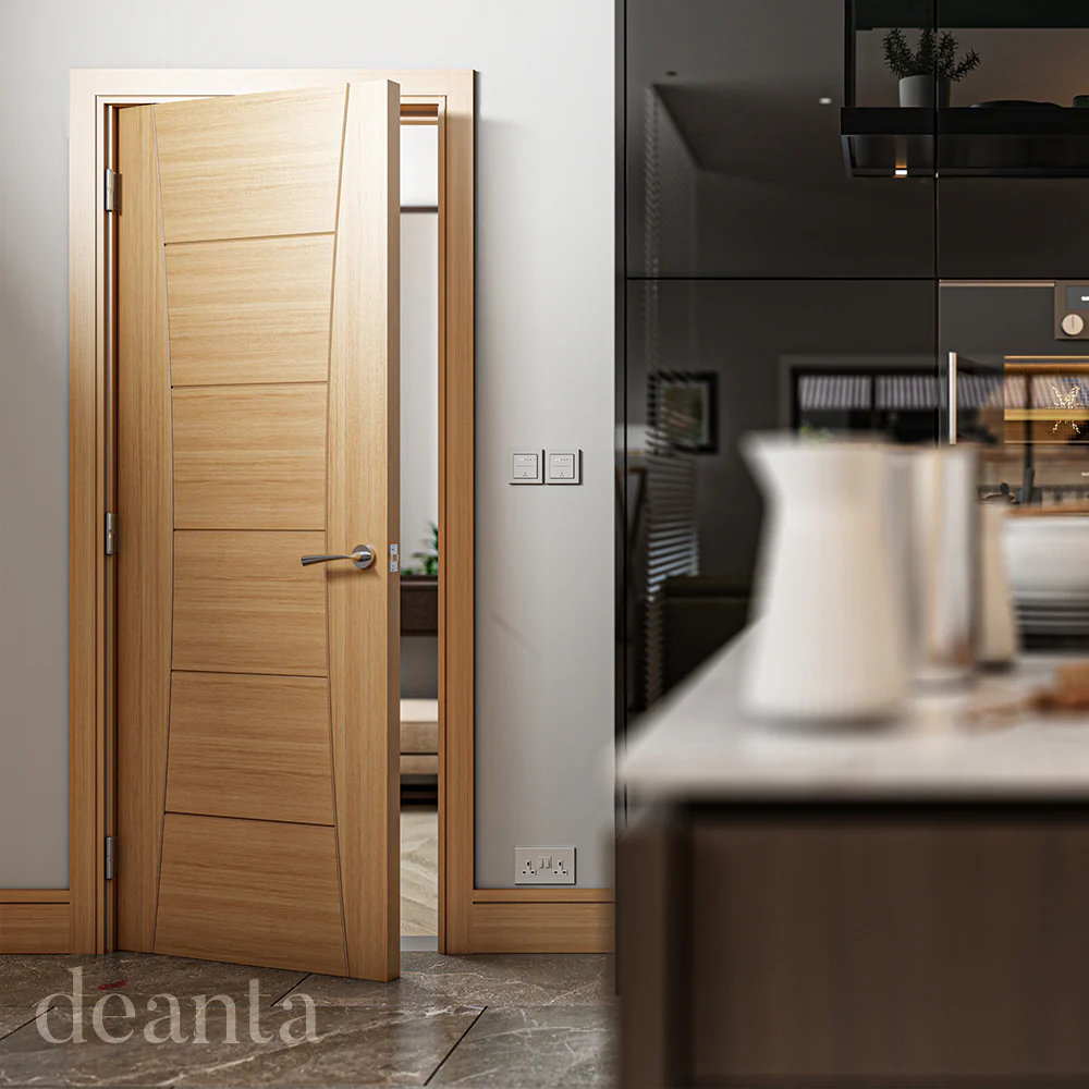 Deanta Pamplona Prefinished Oak FD30 FSC® Internal Fire Door - Image 3