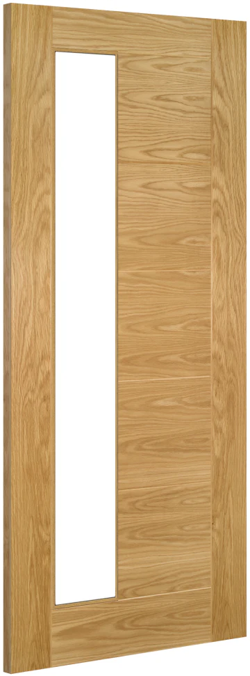 Deanta Seville Oak 1 Side Light Glazed FSC® Internal Door - Image 2