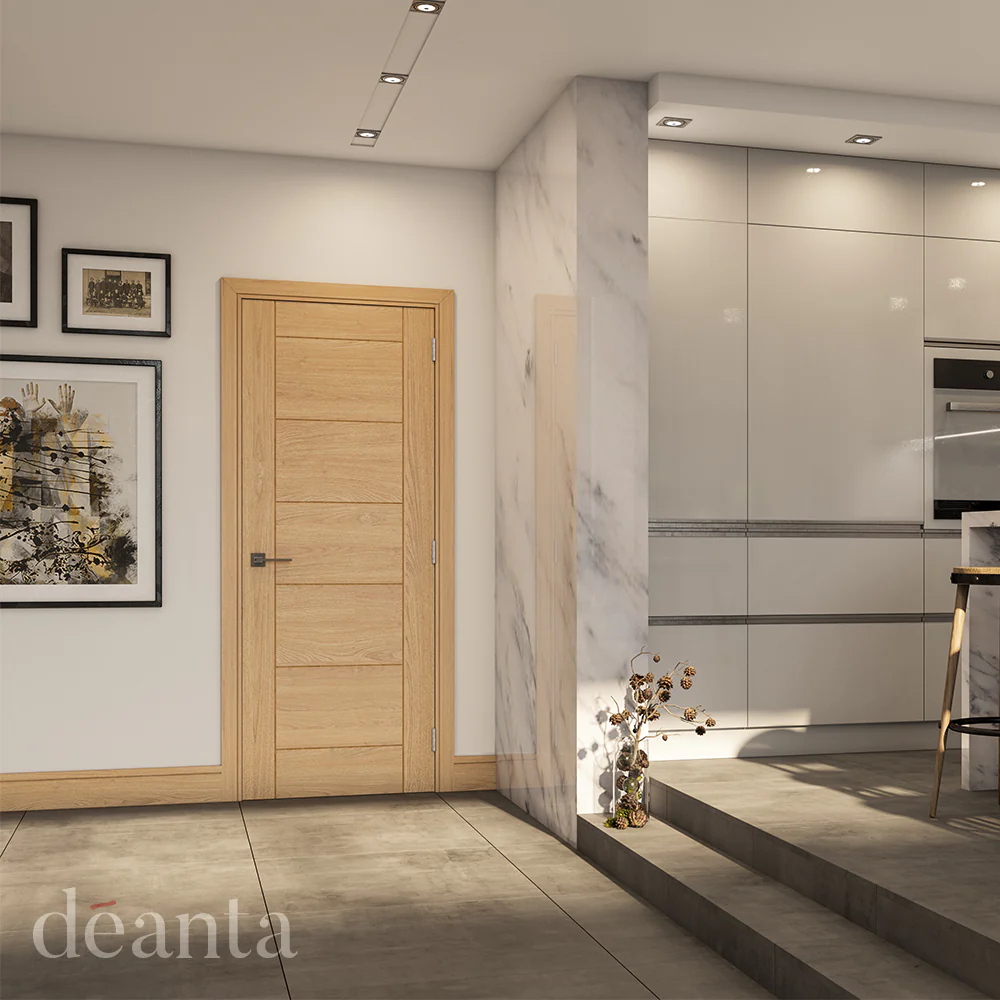 Deanta Seville Prefinished Oak FD30 FSC® Internal Fire Door - Image 3