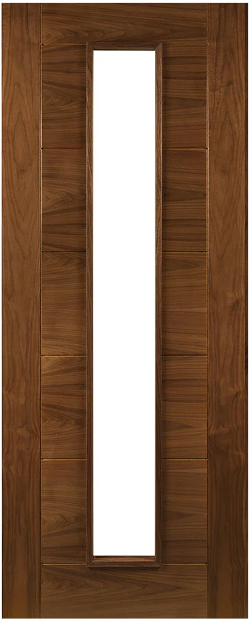 Deanta Seville Prefinished Walnut Glazed 1L FD30 FSC® Internal Fire Door