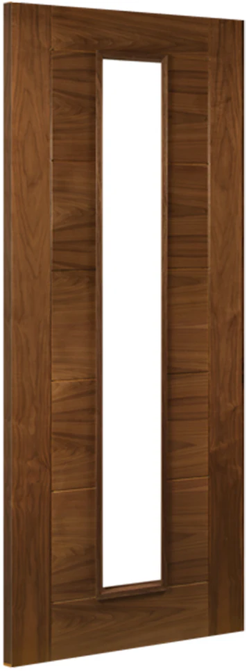 Deanta Seville Prefinished Walnut Glazed 1L FD30 FSC® Internal Fire Door - Image 2