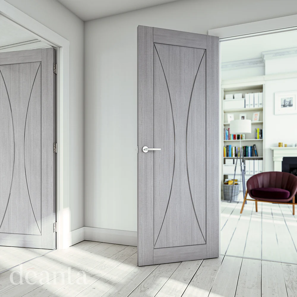 Deanta Sorrento Light Grey Ash FSC® Internal Door - Image 3