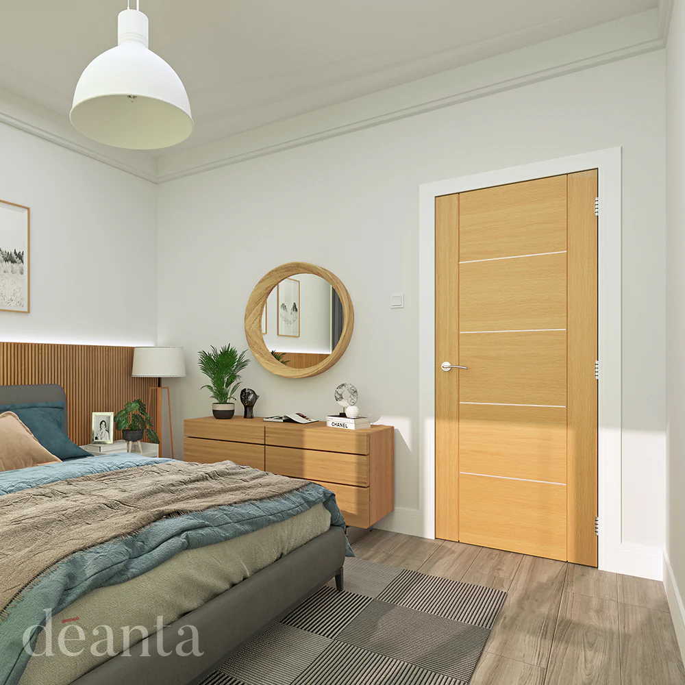 Deanta Valencia Prefinished Oak FD30 FSC® Internal Fire Door - Image 3