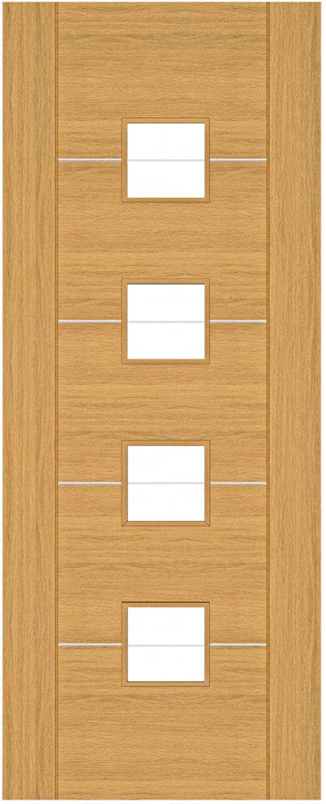 Deanta Valencia Prefinished Oak Glazed FSC® Internal Door