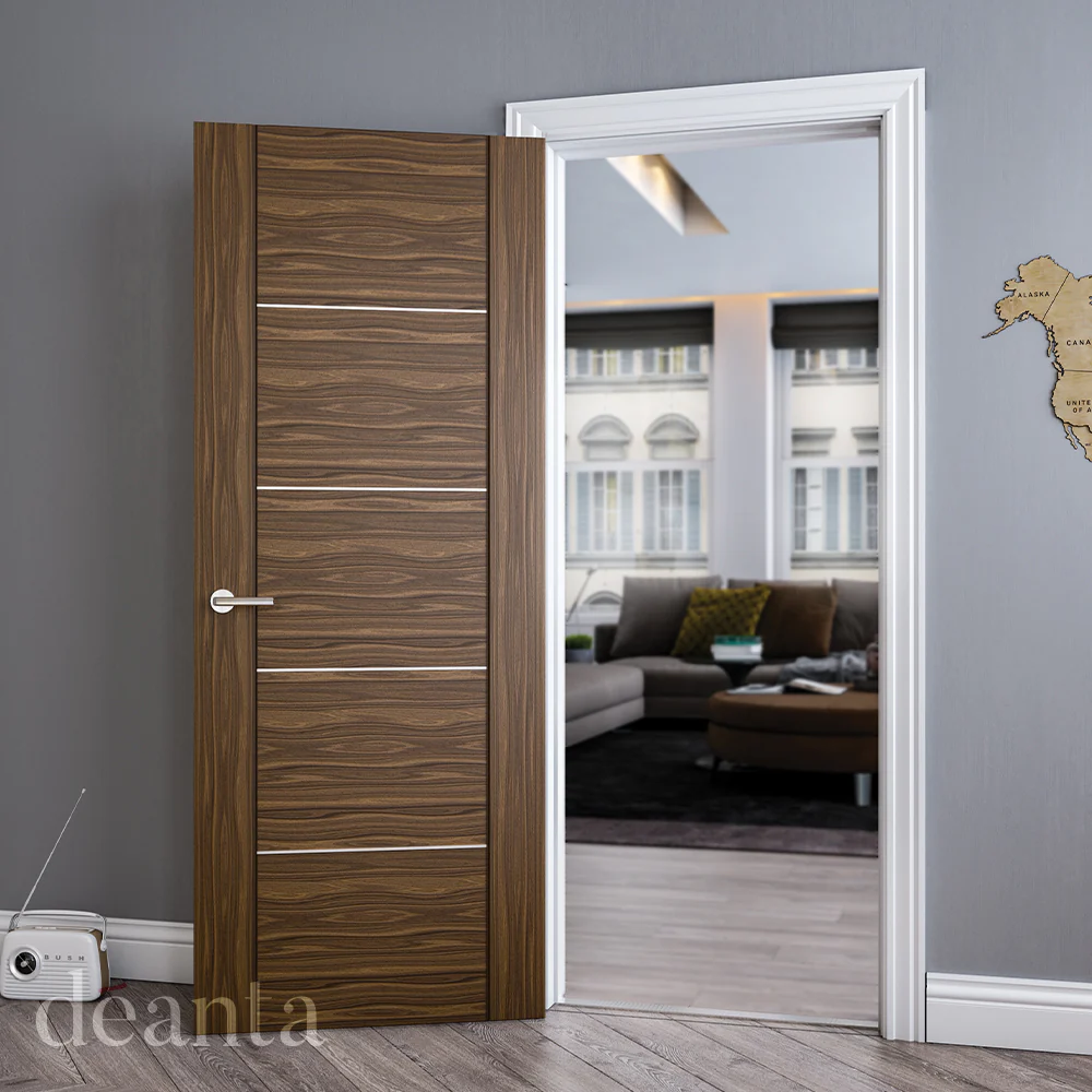 Deanta Valencia Prefinished Walnut FD30 FSC® Internal Fire Door - Image 3