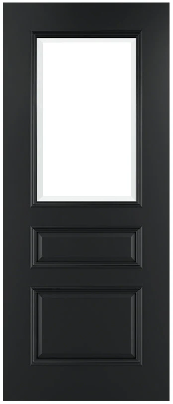 Deanta Windsor Black Prefinished Bevelled Glaze FSC® Internal Door