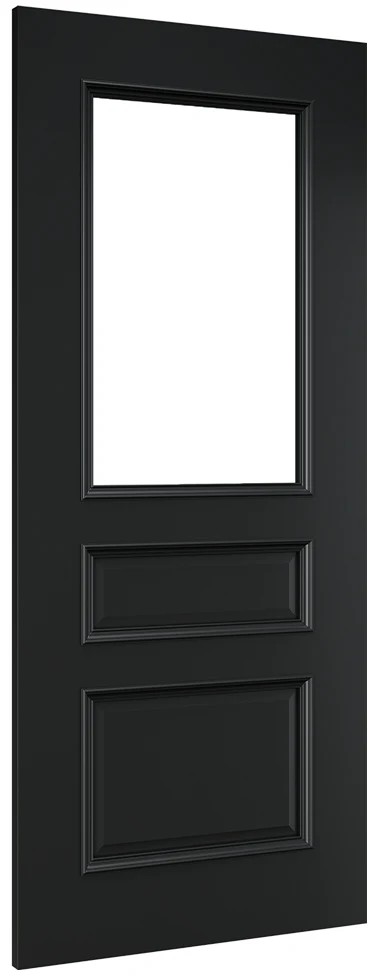 Deanta Windsor Black Prefinished Bevelled Glaze FSC® Internal Door - Image 2
