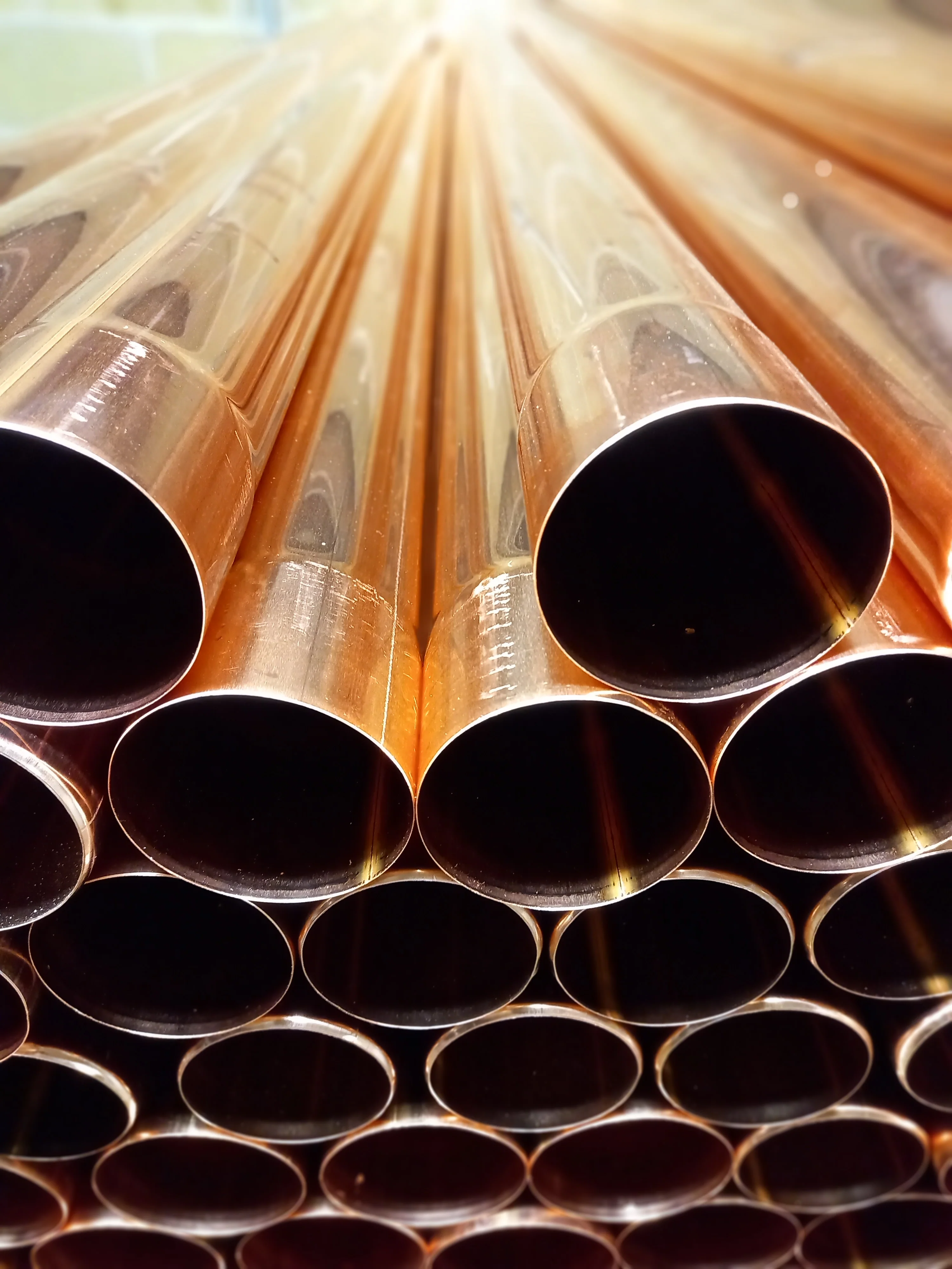 Copper Round Downpipe 2400mm - Image 2