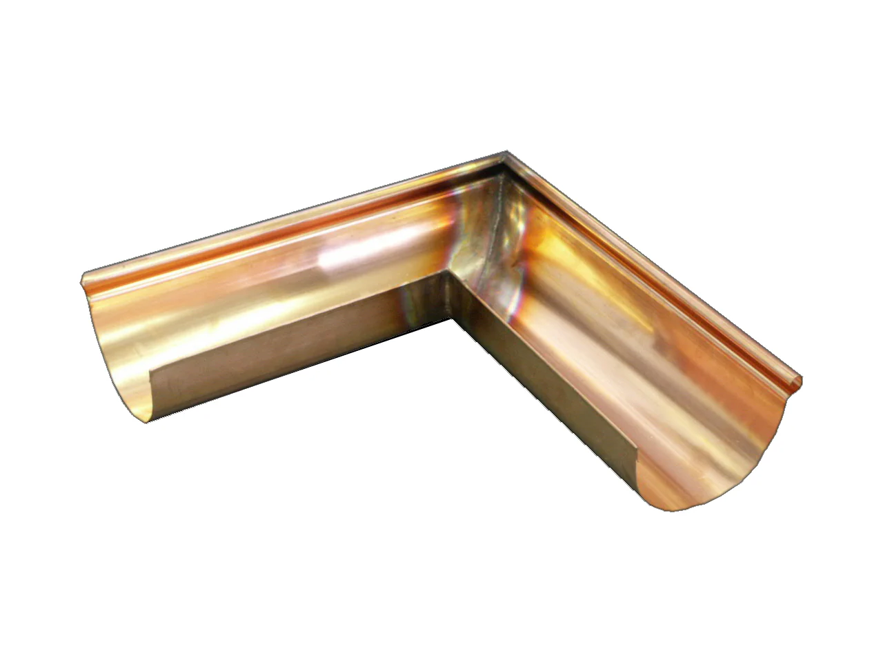 Copper Half Round Gutter Corner - Image 3
