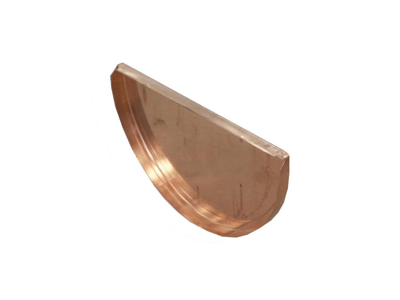 Copper Half Round Stop End