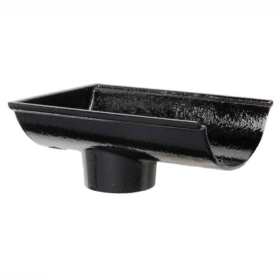 Hargreaves Half Round Beaded Cast Iron Dropend - Internal