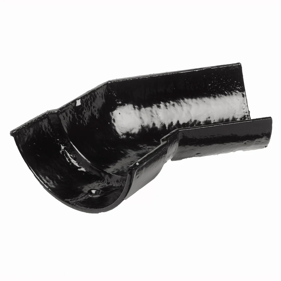 Hargreaves Plain Half Round Cast Iron Guttering Bend - Right Hand - Image 2
