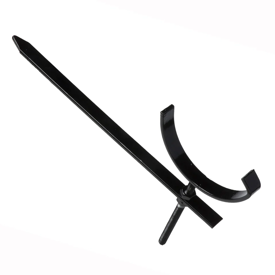 Hargreaves Plain Half Round Galvanised Rise & Fall Bracket