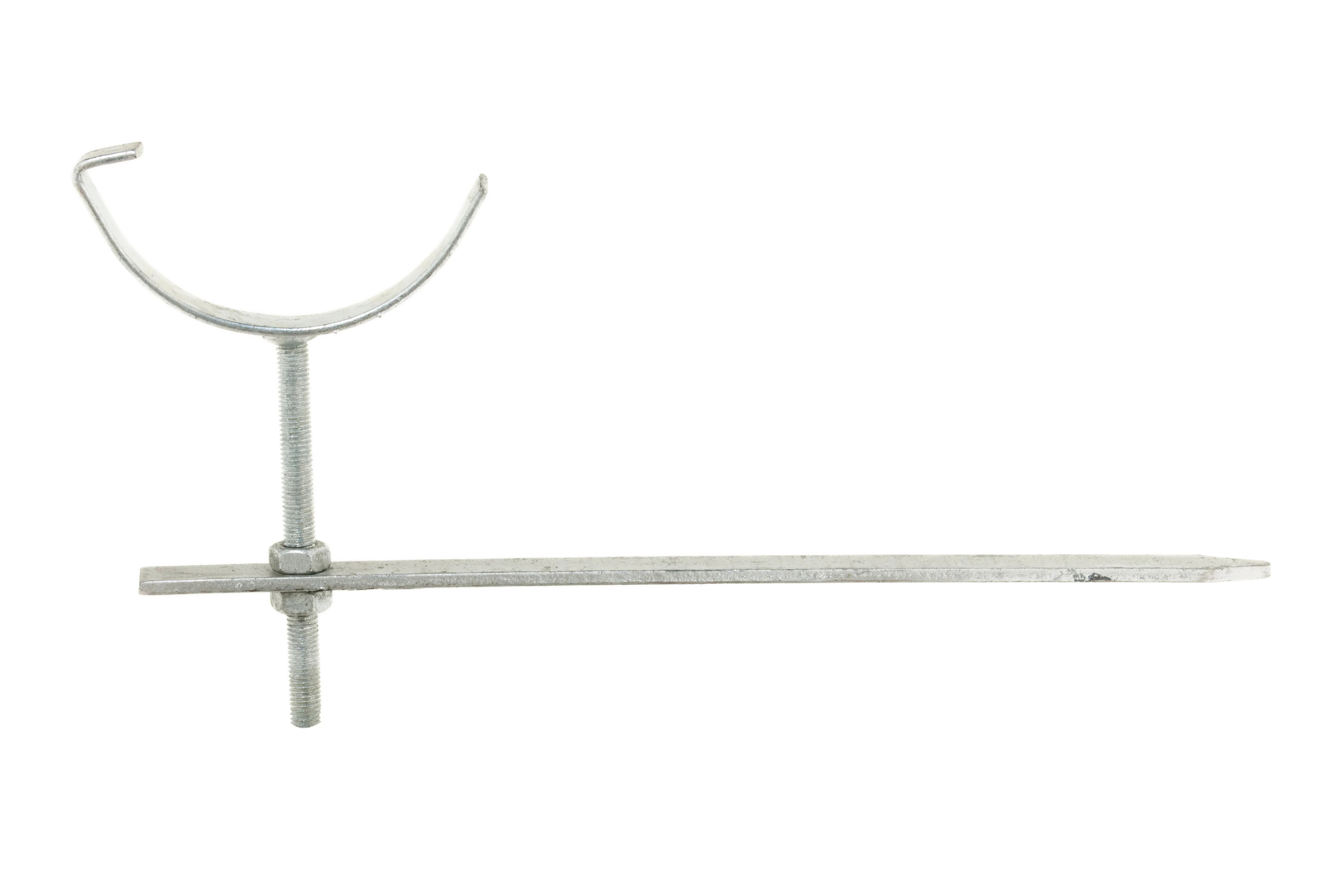 Hargreaves Plain Half Round Galvanised Rise & Fall Bracket - Image 2