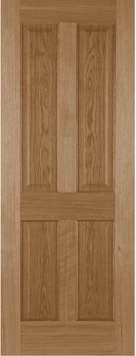 Mendes 4 Panel Recessed Unfinished Oak Internal Door